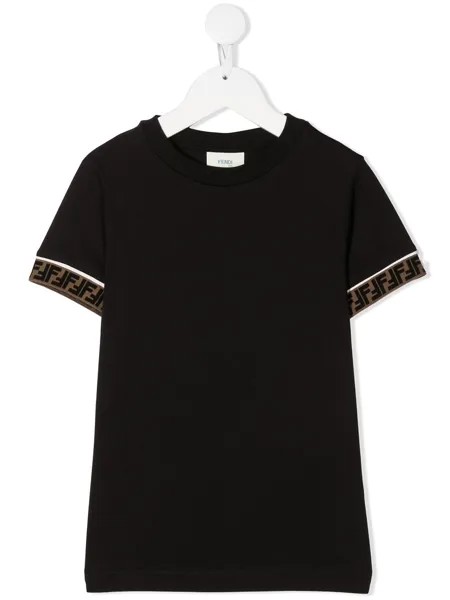 Fendi Kids футболка с логотипом FF