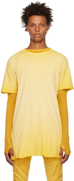 Желтая цельная футболка Boris Bidjan Saberi