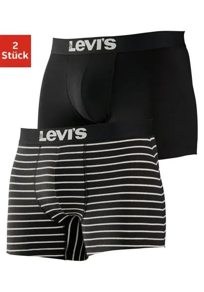 Боксеры Levi's (2 шт.) с эластичным поясом с логотипом Levi's, черный