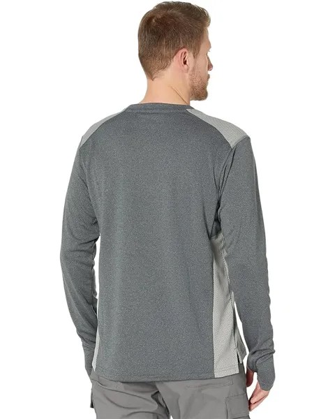 Футболка с длинным рукавом Dickies Temp-iQ 365 Long Sleeve Tee, цвет Dark Gray Heather/Gray Back