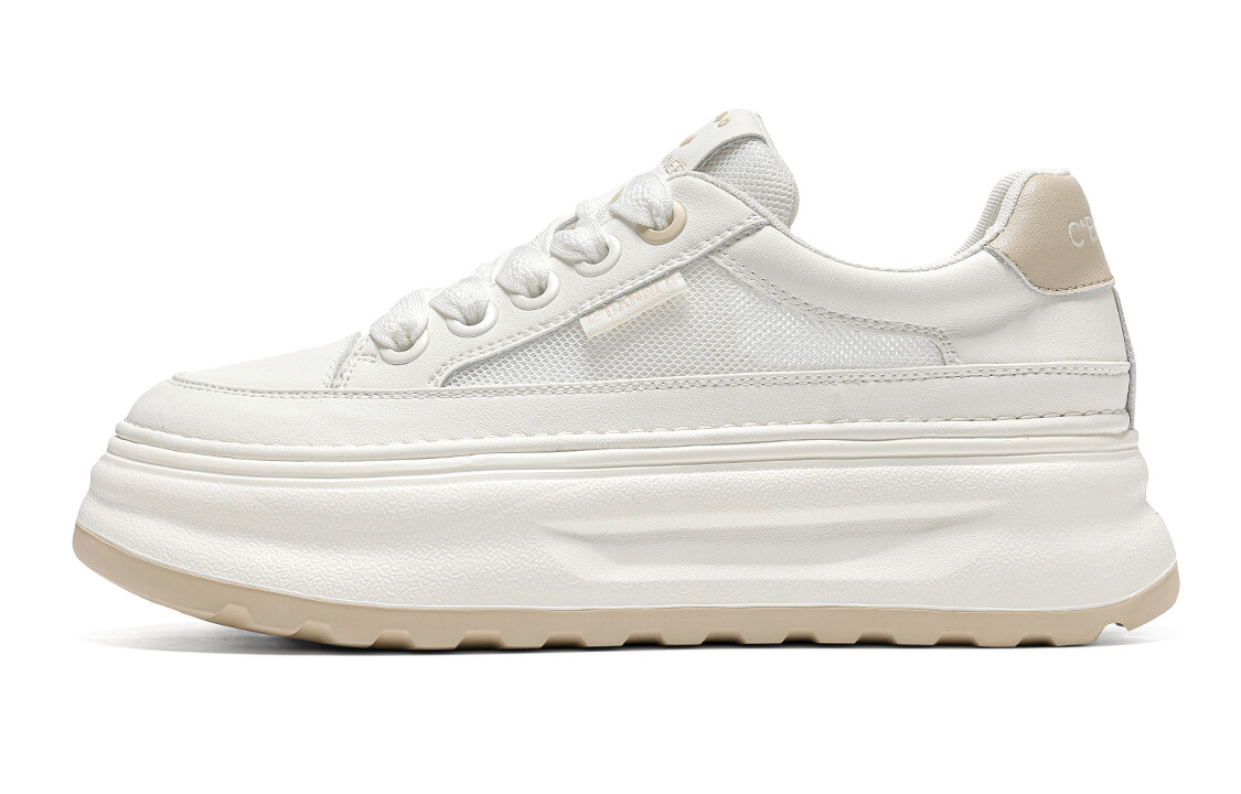 Кроссовки C°BANNER Skateboarding Shoes Women's Low-top Beige, бежевый