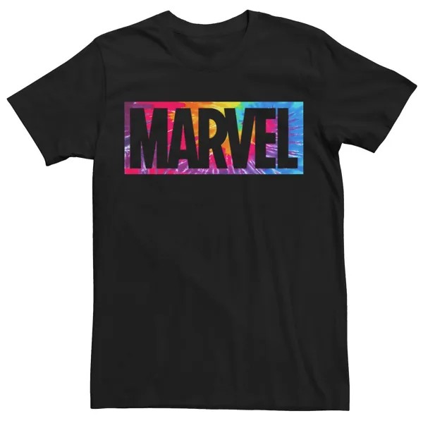 Мужская футболка Tie Dye Box с логотипом Typo Marvel