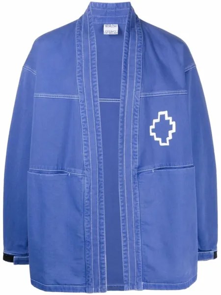 Куртка с логотипом Marcelo Burlon County of Milan, синий