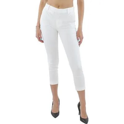 Женские белые укороченные брюки-чиносы до щиколотки с низкой посадкой Vince 0 BHFO 8812