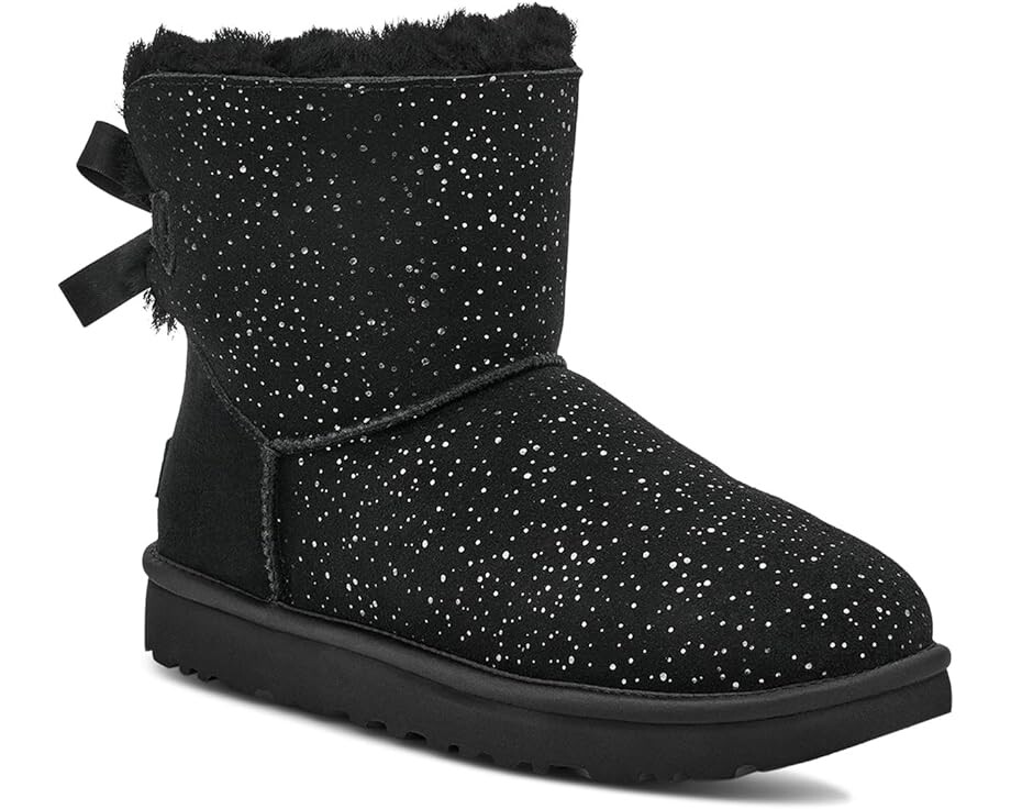 Ботинки UGG Mini Bailey Bow Metallic Spots, черный