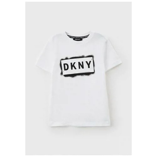Футболка DKNY, размер 164, белый