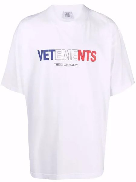 VETEMENTS футболка с логотипом