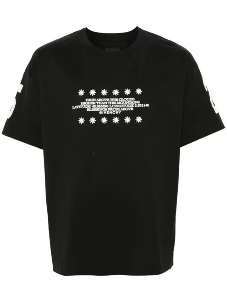 Футболка с графичным принтом Givenchy, черный