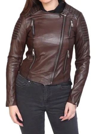 Кожаная куртка женская EXPO FUR FB-974 бежевая 46