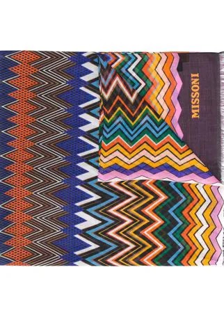 Missoni шарф с принтом зигзаг