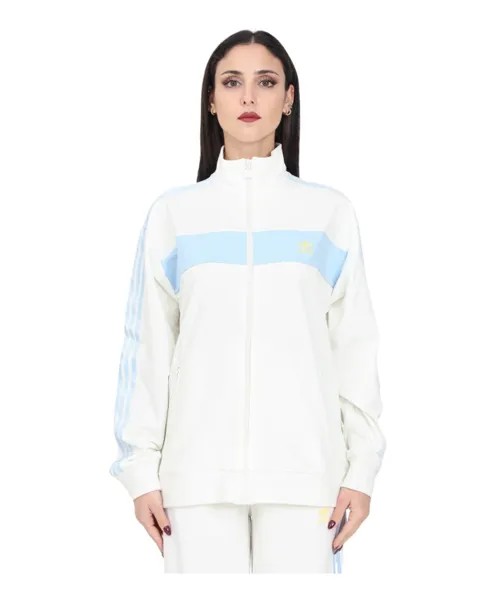 Свитер в стиле колор блок Adidas Originals, белый