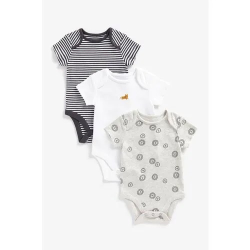 Боди mothercare, комплект из 3 шт., размер 74, черный