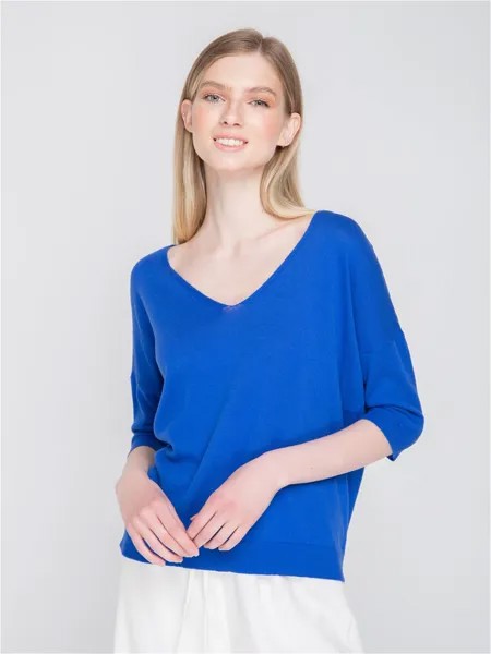 Пуловер женский Fors ТД35 синий 48 RU
