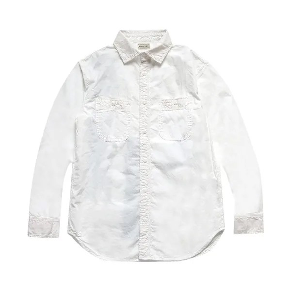 Рубашка Kapital Ox Kountry Work Shirt 'White', белый