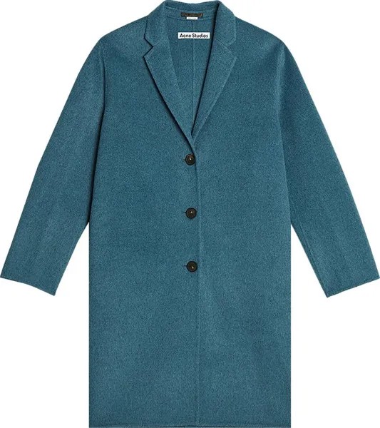 Пальто Acne Studios Single Breasted Coat 'Aqua Blue', кремовый