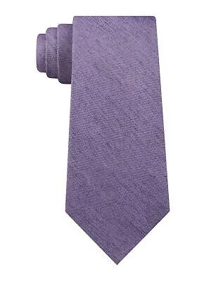 CALVIN KLEIN Мужской фиолетовый тонкий галстук с узором