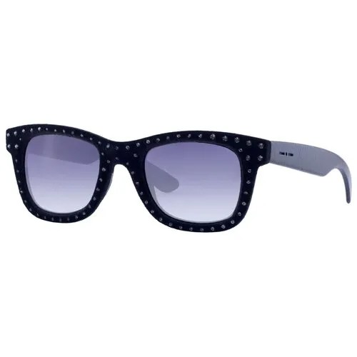 Солнцезащитные очки Italia Independent, вайфареры, оправа: пластик, градиентные, с защитой от УФ, для женщин, черный