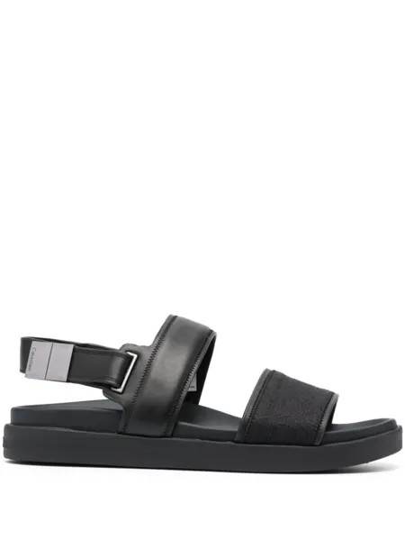 Жаккардовые сандалии Calvin Klein, черный