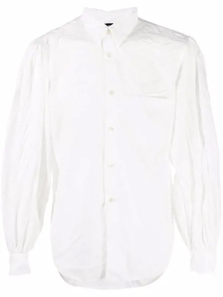 Comme Des Garçons Comme Des Garçons рубашка с длинными рукавами и жатым эффектом