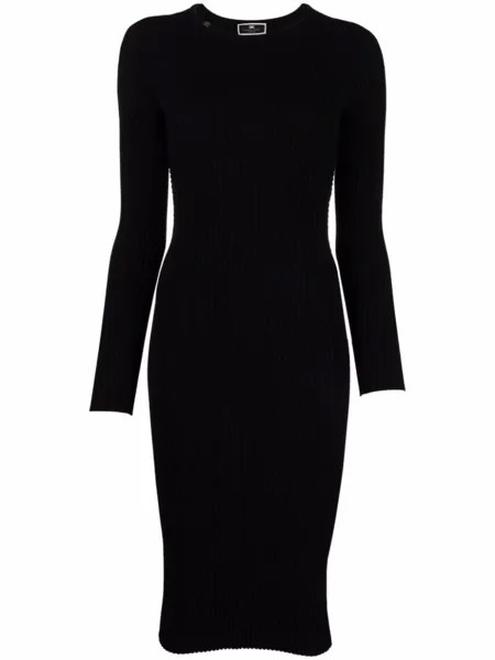 Elisabetta Franchi платье с открытой спиной, черный