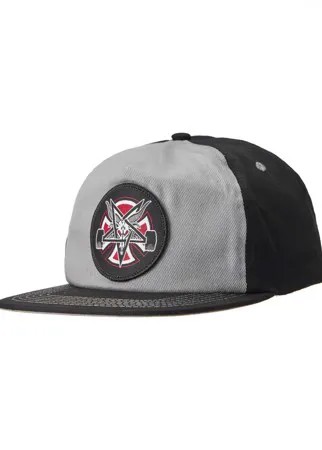 Кепка Independent x Thrasher Pentagram Cross Adjustable Snapback Hat Grey/Black
