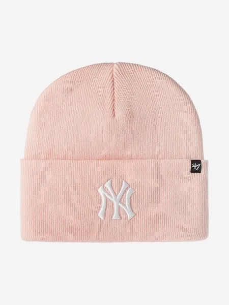 Шапка с отворотом 47 B-HYMKR17ACE New York Yankees MLB (розовый), Розовый