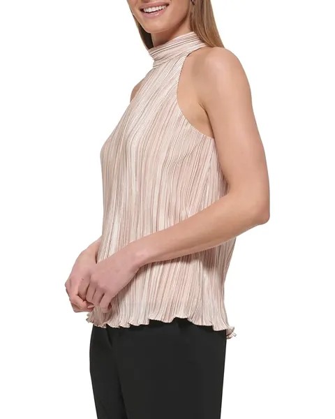 Топ DKNY Sleeveless Mock Neck Top, цвет Cream/Sand