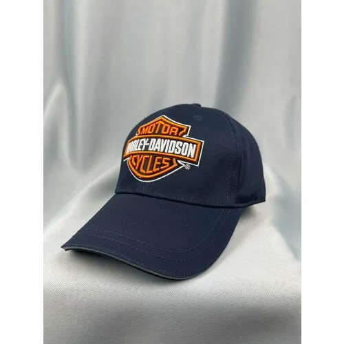 Бейсболка Harley-Davidson Харлей мото кепка, размер one size, синий