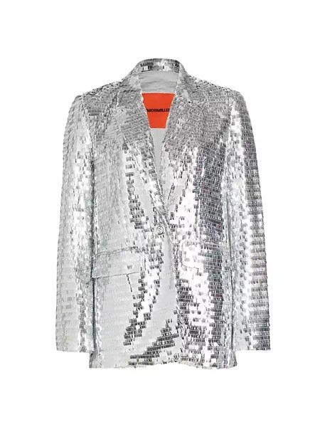 Куртка Lennox с пайетками Simon Miller, цвет satellite silver