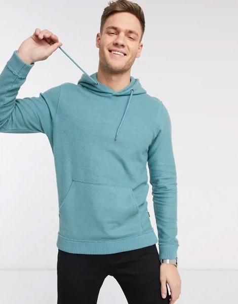 Худи из флиса синего цвета Jack & Jones Premium-Синий
