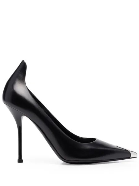 Alexander McQueen туфли с металлическим декором, черный