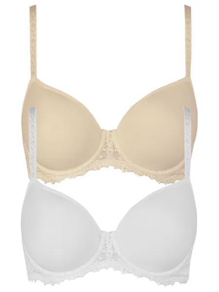 Бюстгальтер с косточками Nina von C. 2er Pack Spacer BH mit Bügel, цвет Weiss latte macchiato