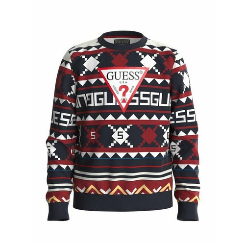 Свитшот GUESS, размер 10Y [producenta.mirakl], синий, красный