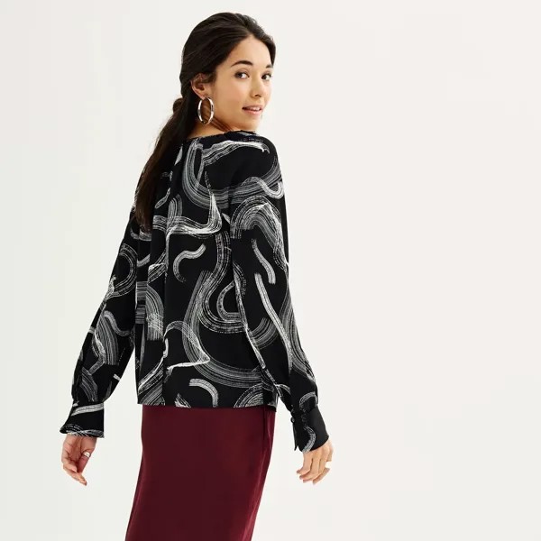 Женская блузка Nine West Blouson с v-образным вырезом Nine West