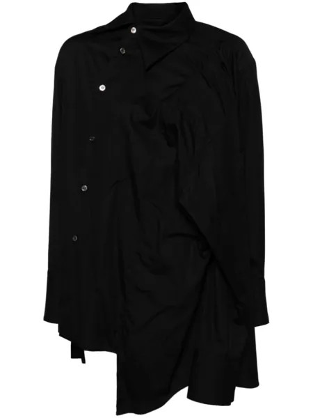 Comme Des Garçons рубашка асимметричного кроя, черный