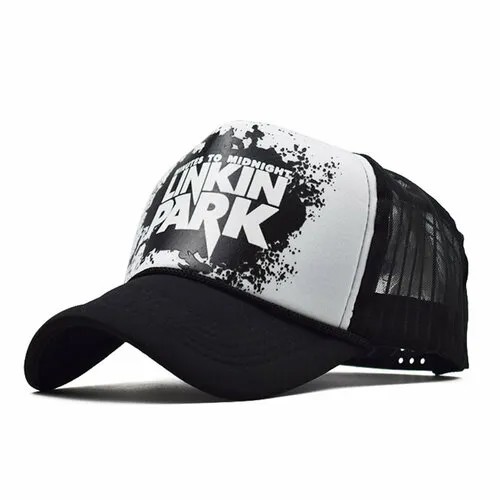Бейсболка  Linkin Park, размер 55-61, белый, черный