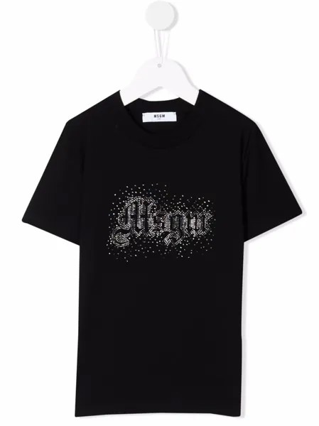 MSGM Kids футболка с логотипом