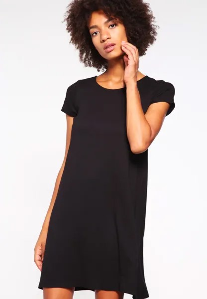 Платье из джерси ONLBERA BACK LACE UP S/S JRS NOOS ONLY, черный