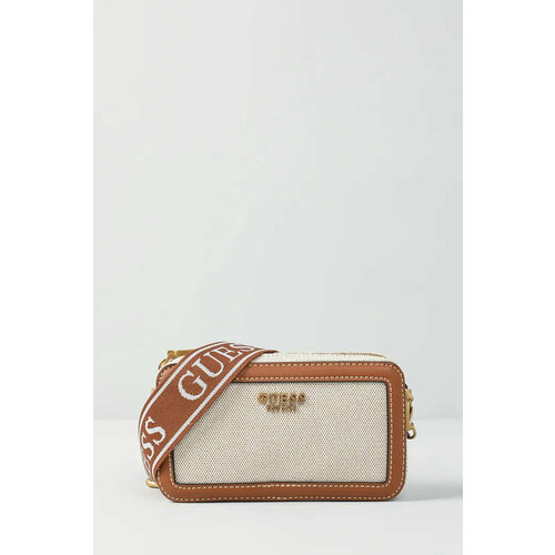 Сумка GUESS, белый, коричневый
