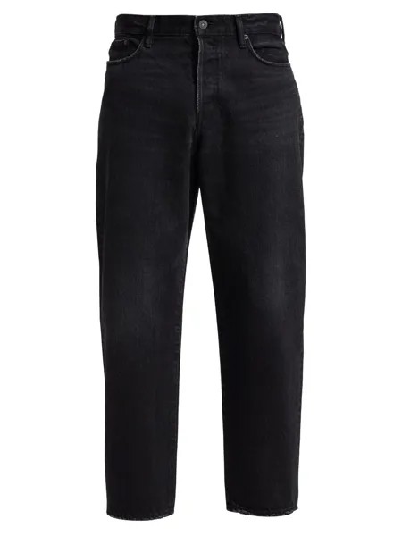 Широкие зауженные джинсы Jeffries Moussy Vintage, черный