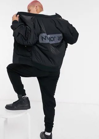 Черный бомбер Nike Jordan MA-1-Черный цвет