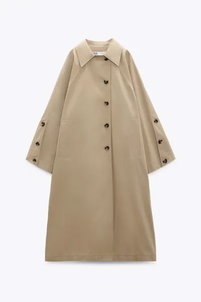 Тренч женский ZARA 02855347 бежевый S (доставка из-за рубежа)