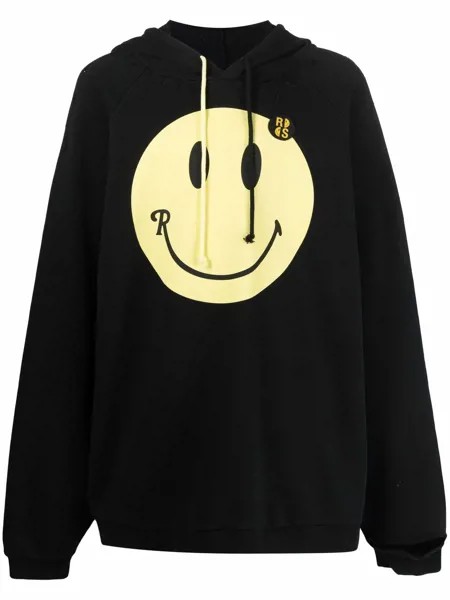 Raf Simons худи оверсайз из коллаборации со Smiley