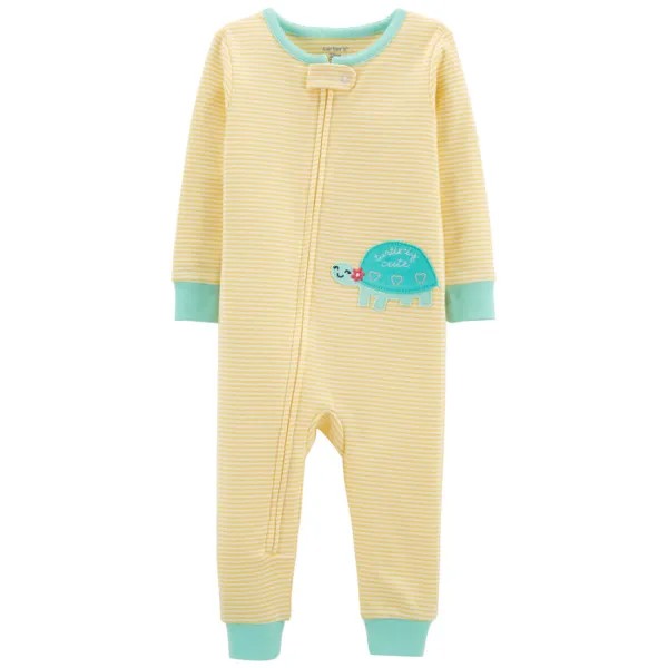 Carter's Комбинезон для девочки в полоску с черепашкой 1L728613/2L728612