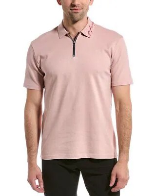 Рубашка поло мужская розовая Boss Hugo Boss Regular Fit, L