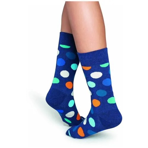 Носки Happy Socks, размер 36-40, синий, черный, мультиколор