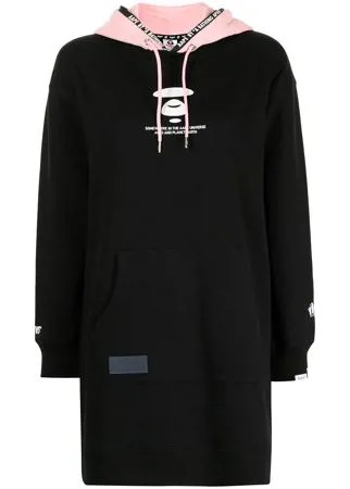 AAPE BY *A BATHING APE® худи с кулиской и логотипом