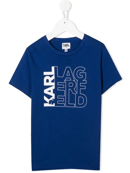 Karl Lagerfeld Kids футболка с логотипом