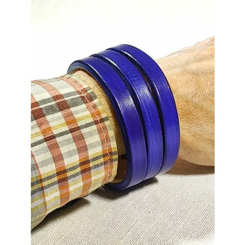 Славянский оберег, жесткий браслет, 1 шт., размер 18 см, размер one size, диаметр 6 см, фиолетовый, синий