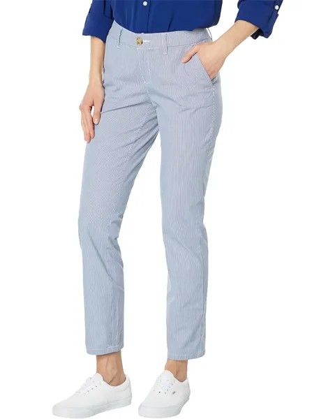 Брюки Tommy Hilfiger Hampton Chino Stripe, цвет Blue/White